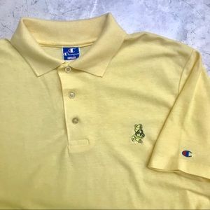 {Made in USA}Vintage Champion Navy Polo